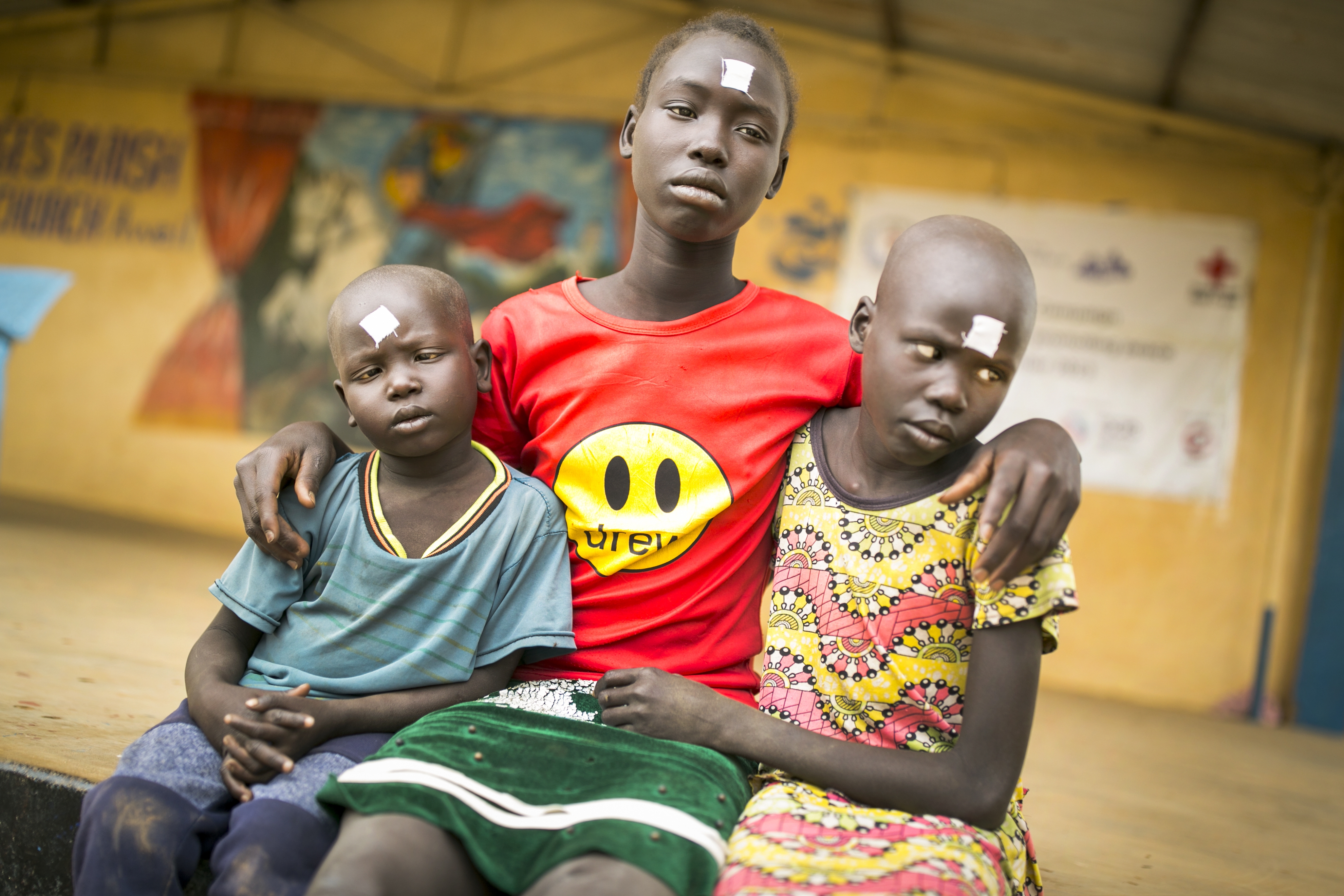 Three siblings cured of blindness at December 2023 surgical outreach in South Sudan