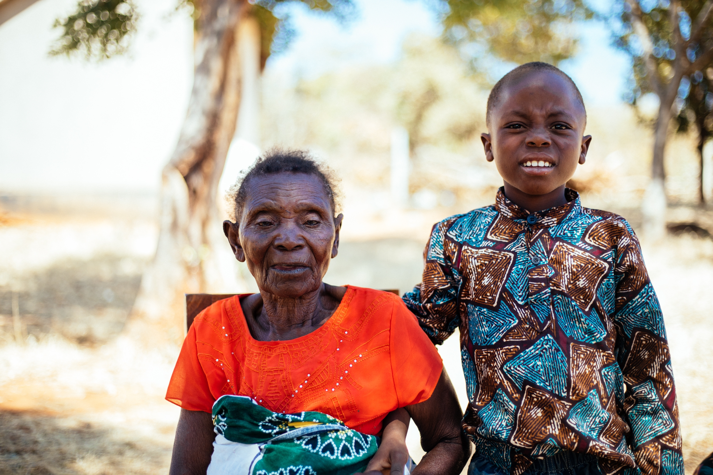 Elizabeth Msemwa and a family member