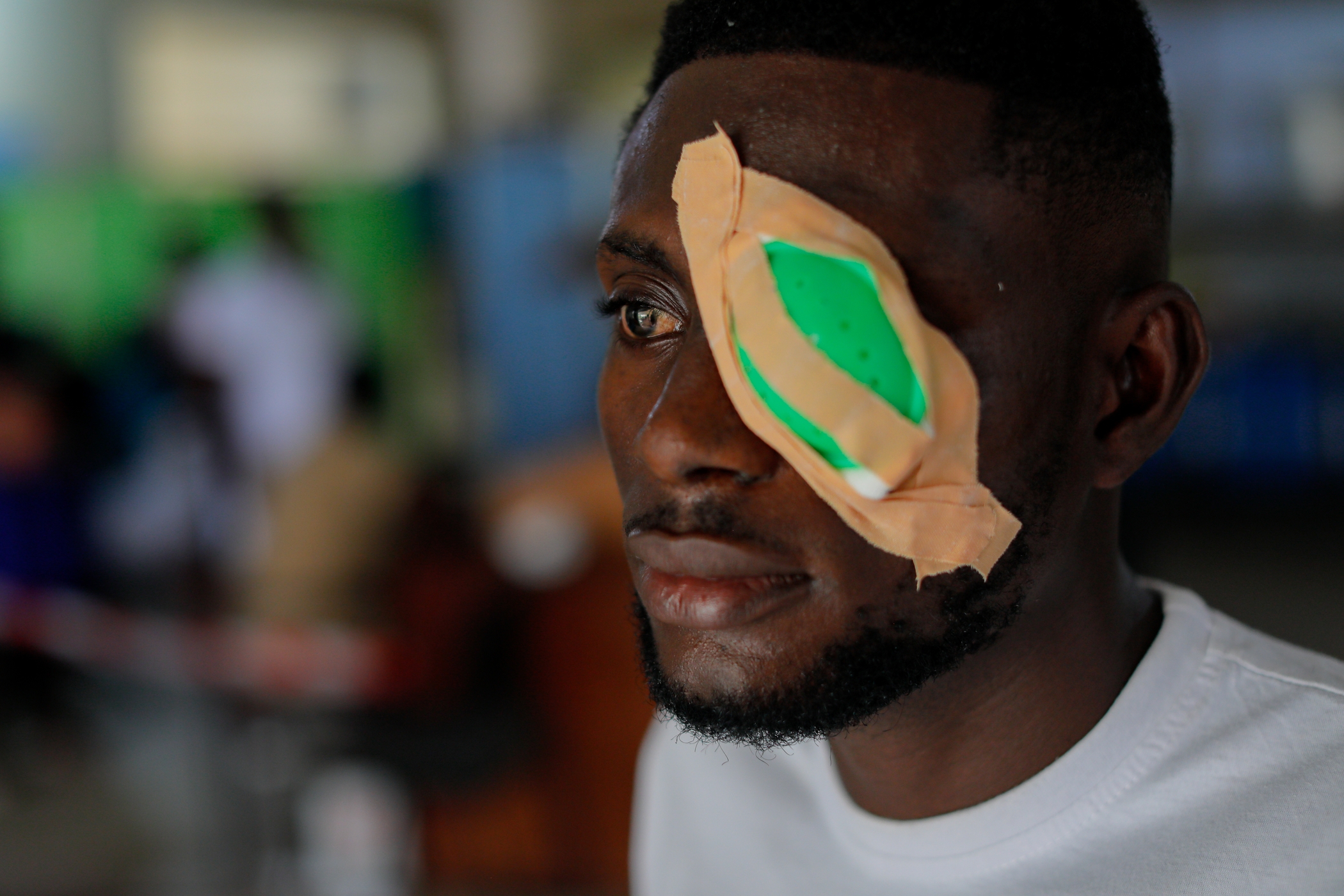 27-year-old Michael Ankomanyi, a graphic designer in Ghana