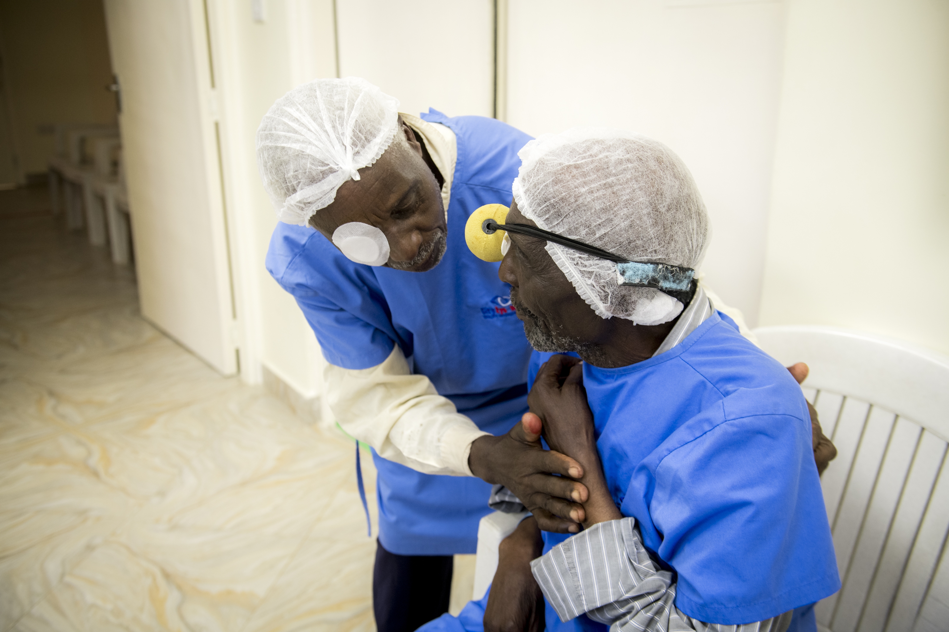 Stevenson offers Paul some encouragement before it’s his turn in the OR.