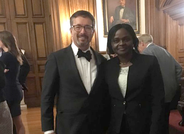 Vera and Dr Tabin in Philadelphia